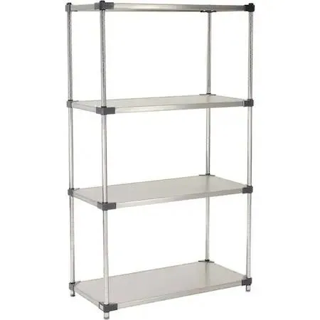 Nexel Nexel 18368SS5 5 Tier Stainless Steel Shelving Starter Unit 36W x 18D — product photo