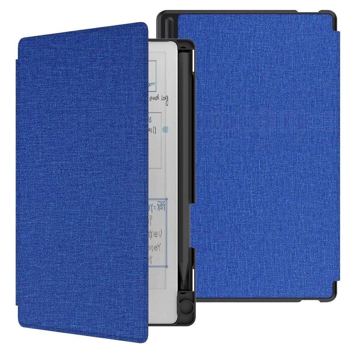 Blue folio cover with pen holder for 7.3 inch Remarkable Paper Pro Move
