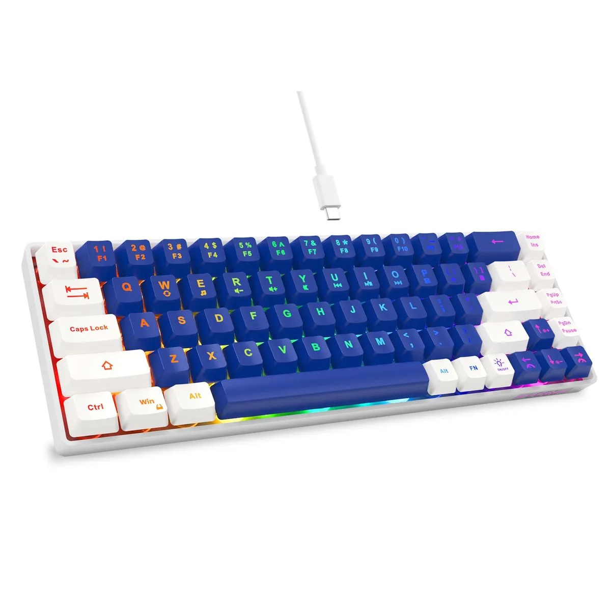 Redragon 65% 68-Key Membrane Gaming Keyboard Black — product photo