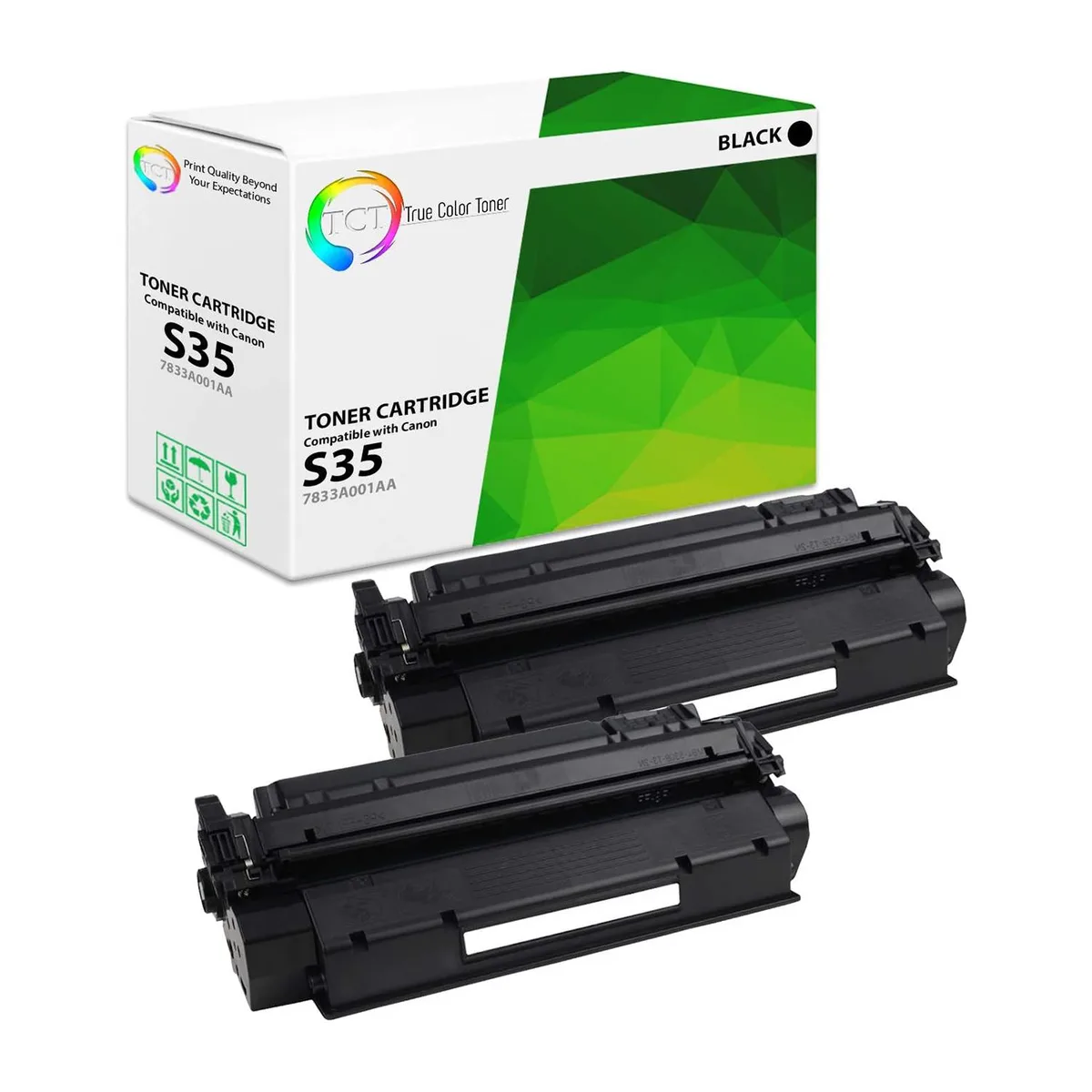 True Color Toner True Color Toner S35 7833A001AA Black Toner Cartridge 2 Pack 3500 Pages — product photo