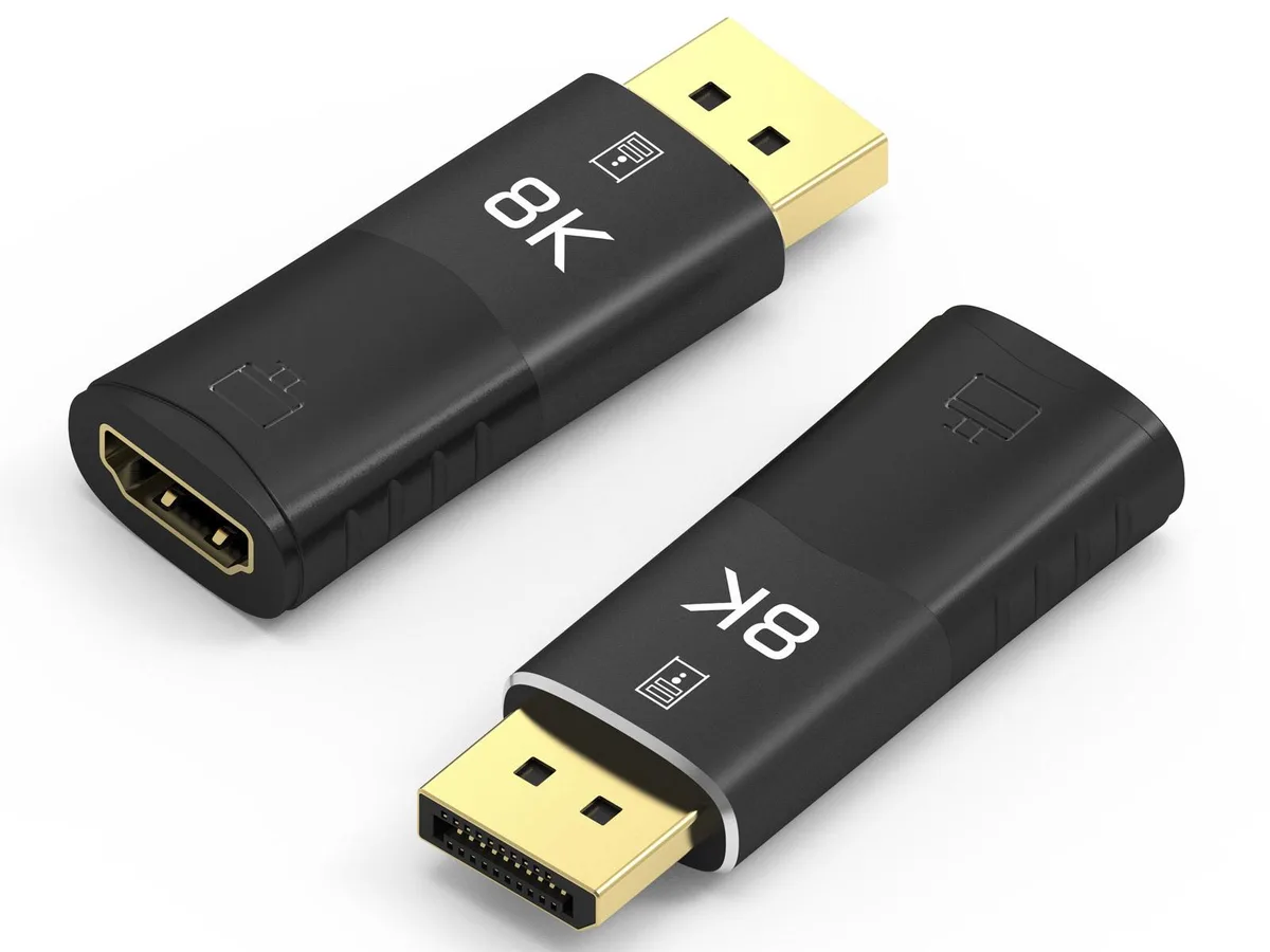 Corn Electronics Corn Electronics TJ-A063 DP to HDMI adapter 8K 30Hz 4K 120Hz 2-pack — product photo
