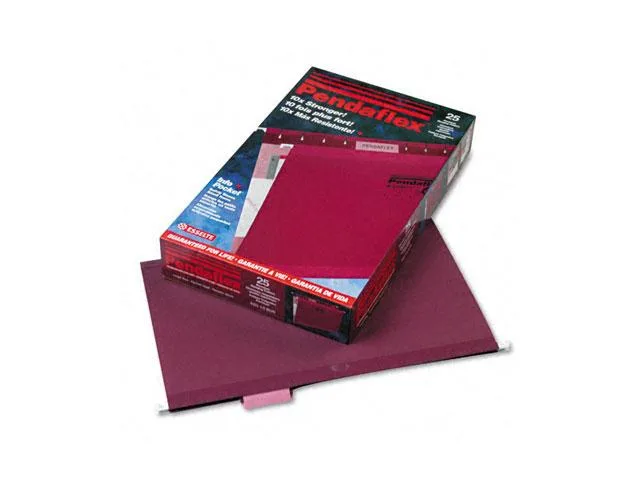 Pendaflex Pendaflex 415315BUR Hanging File Folders Legal Burgundy 25/Box — product photo