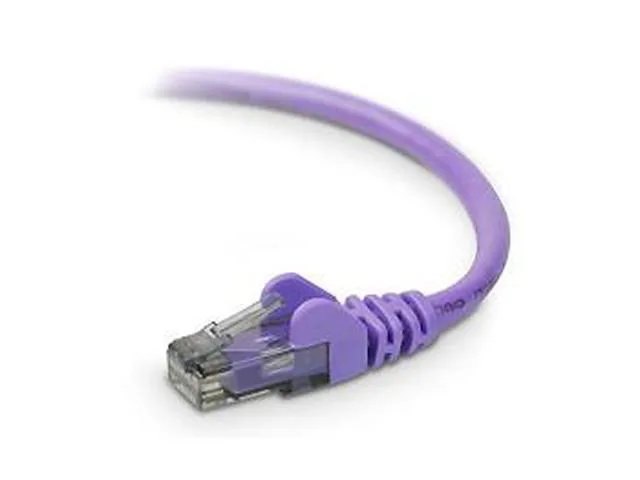 Belkin Belkin A3L980-10-PUR-S network ethernet cable Cat 6 10 ft purple — product photo