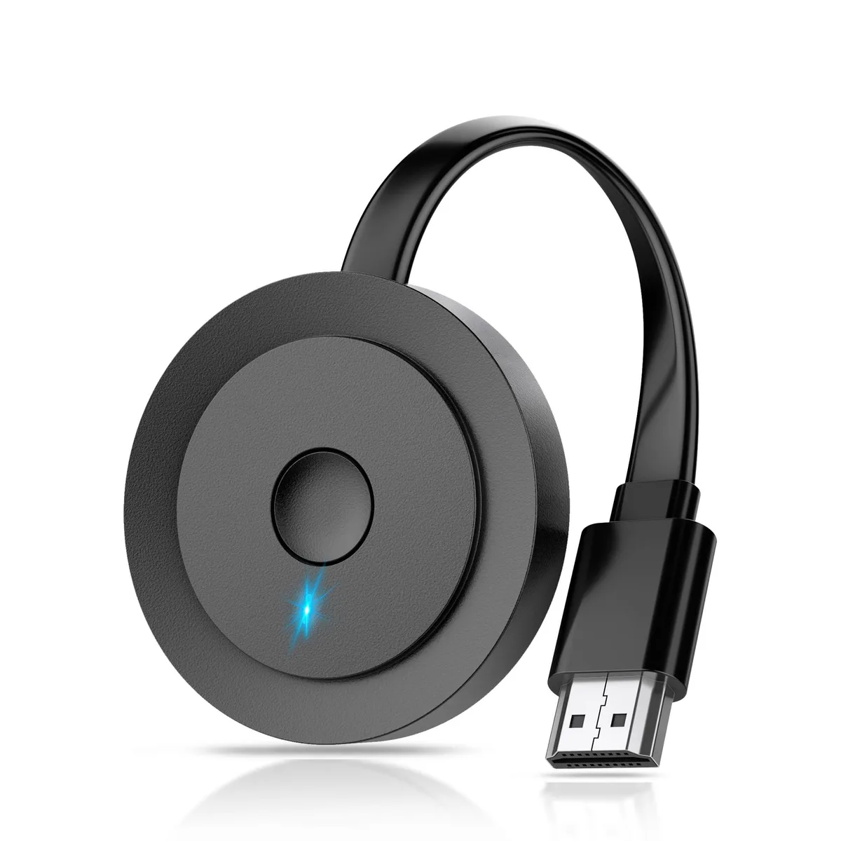 Small black dongle with HDMI plug and USB power lead