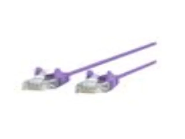 Belkin Belkin CE001B02-PUR-S network ethernet cable Cat.6 UTP patch 2 ft purple snagless 28 AWG — product photo