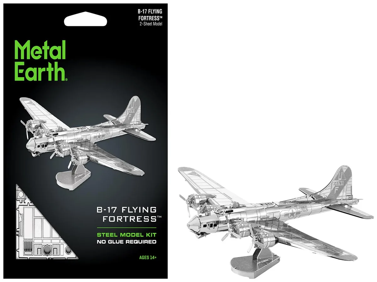 Metal Earth Metal Earth Boeing B-17 Flying Fortress Model Kit 36 Parts Moderate Difficulty — product photo