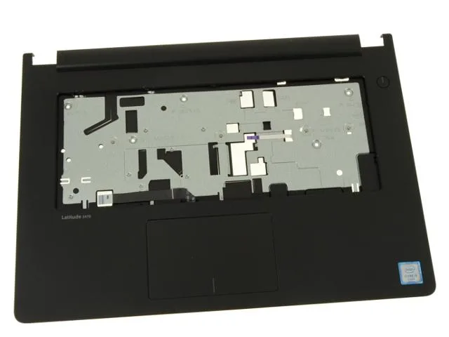 Dell Latitude 3470 palmrest with integrated touchpad, matte black ABS plastic