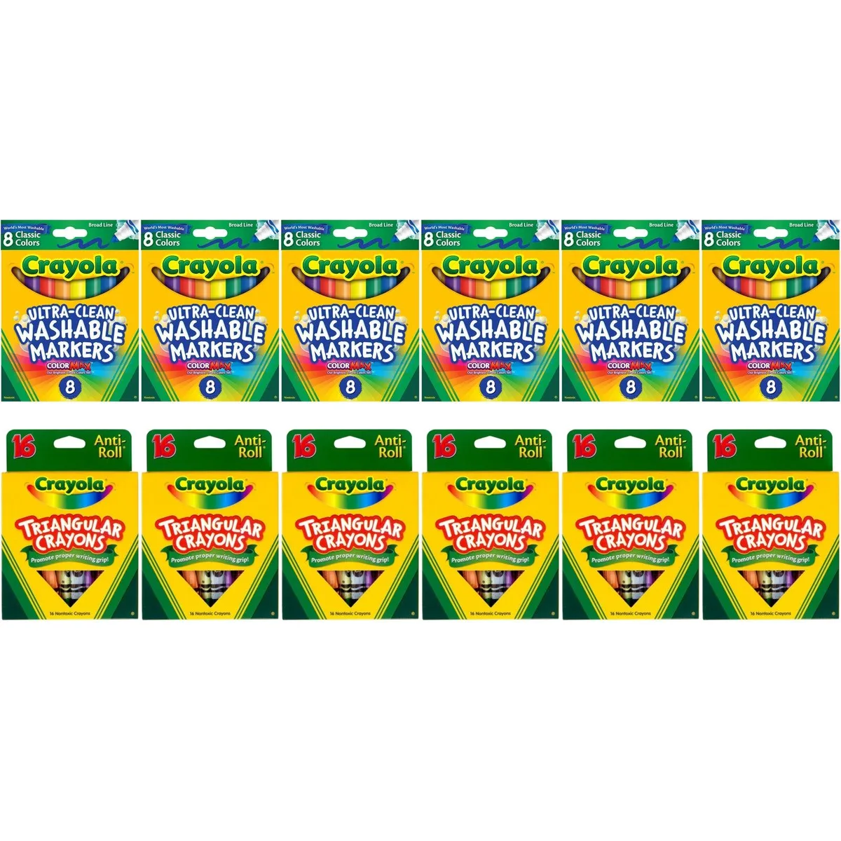 Crayola Crayola SP-53663136448830 illustration bundle 48 markers 96 crayons 144 pieces — product photo