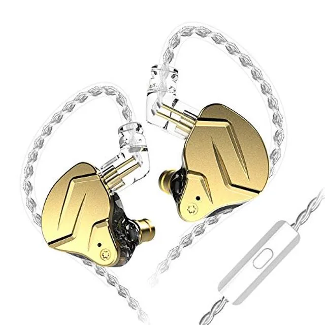 KIDdesigns KIDdesigns KZ ZSN Pro X Hybrid IEM Gold with Mic — product photo