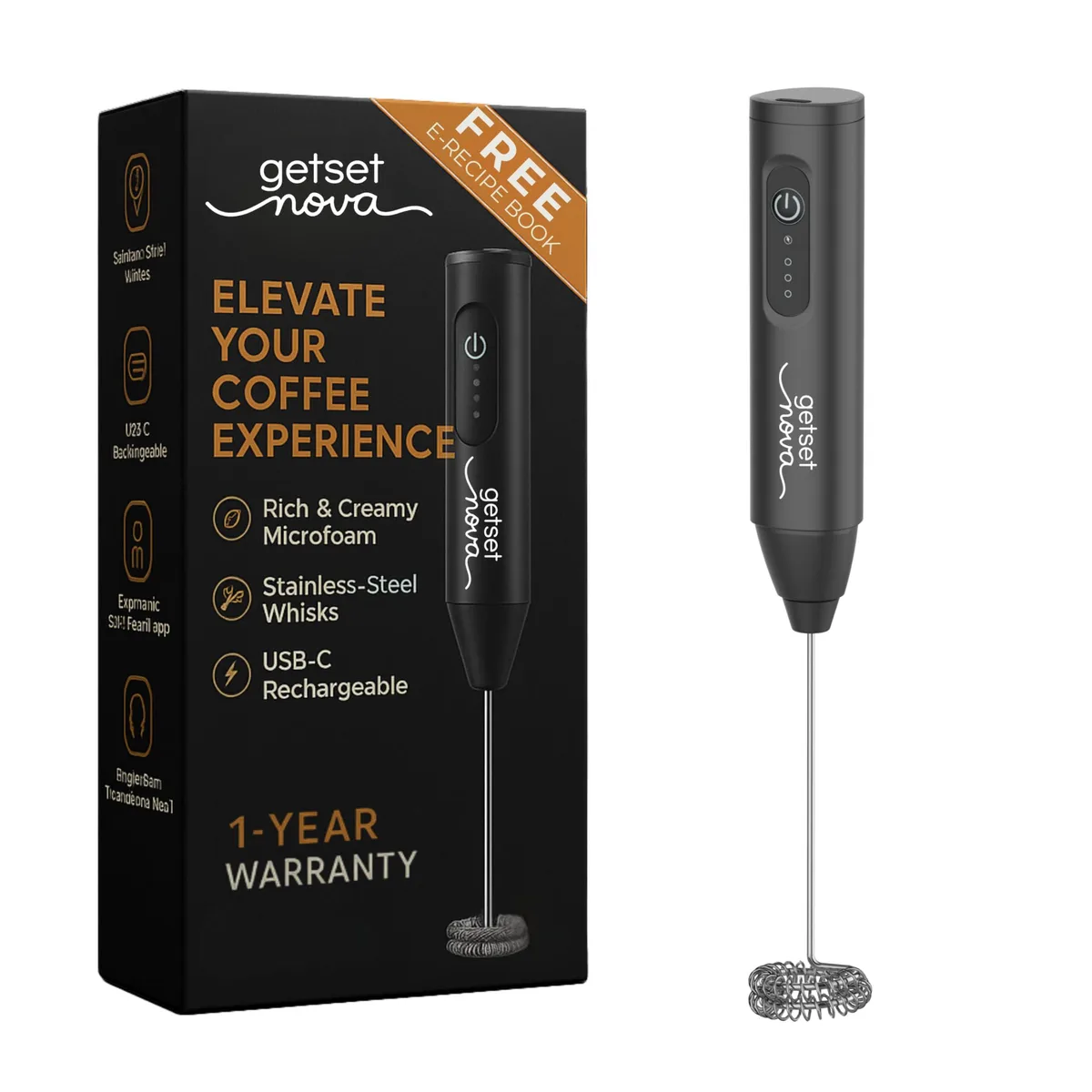  Brentwood mf-101 Nova Milk Frother White — product photo