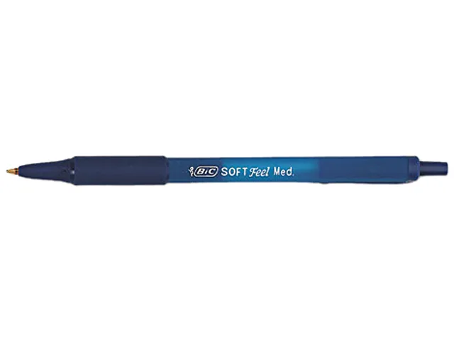 BIC BIC SCSM11BE Soft Feel Ballpoint Pen Blue 1.0 mm Dozen — product photo