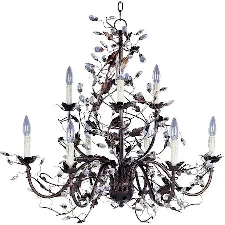 Maxim Maxim Elegante 9-Light 29" Oil Rubbed Bronze Chandelier — product photo