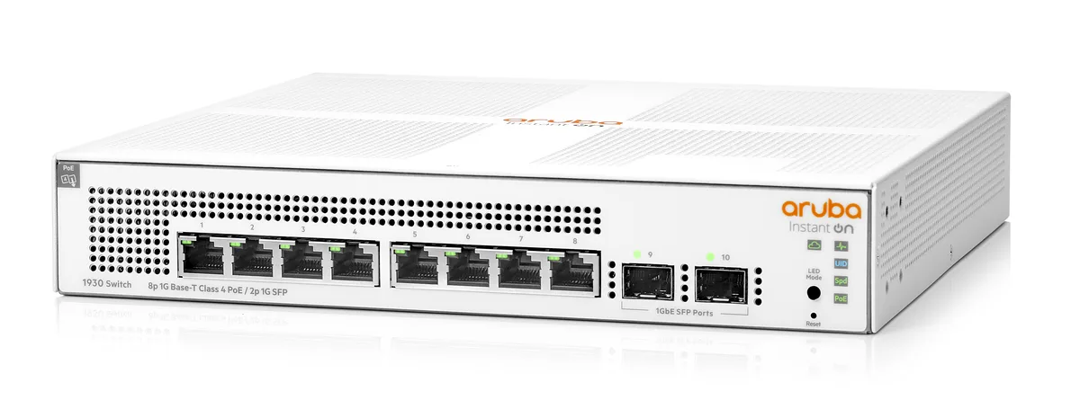 HPE Networking Instant On HPE Networking Instant On Switch 1930 8p Gigabit PoE+ 2p SFP 124W JL681A#ABA — product photo