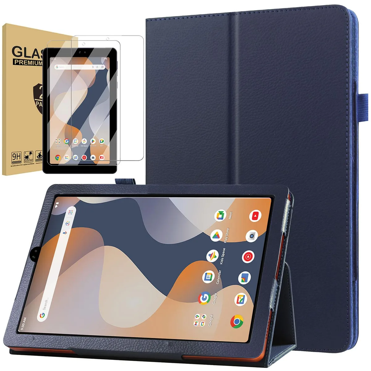 anicestore anicestore 100135924 Case for ONN 7'' 2024 Dark Blue with Screen Protector — product photo