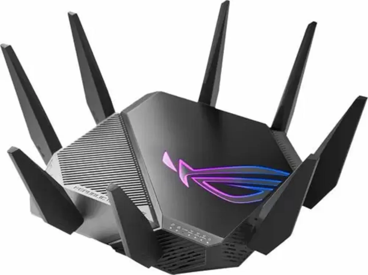 ASUS ASUS ROG Rapture GT-AXE11000 Tri-band WiFi 6E 11000 Mbps wireless router — product photo