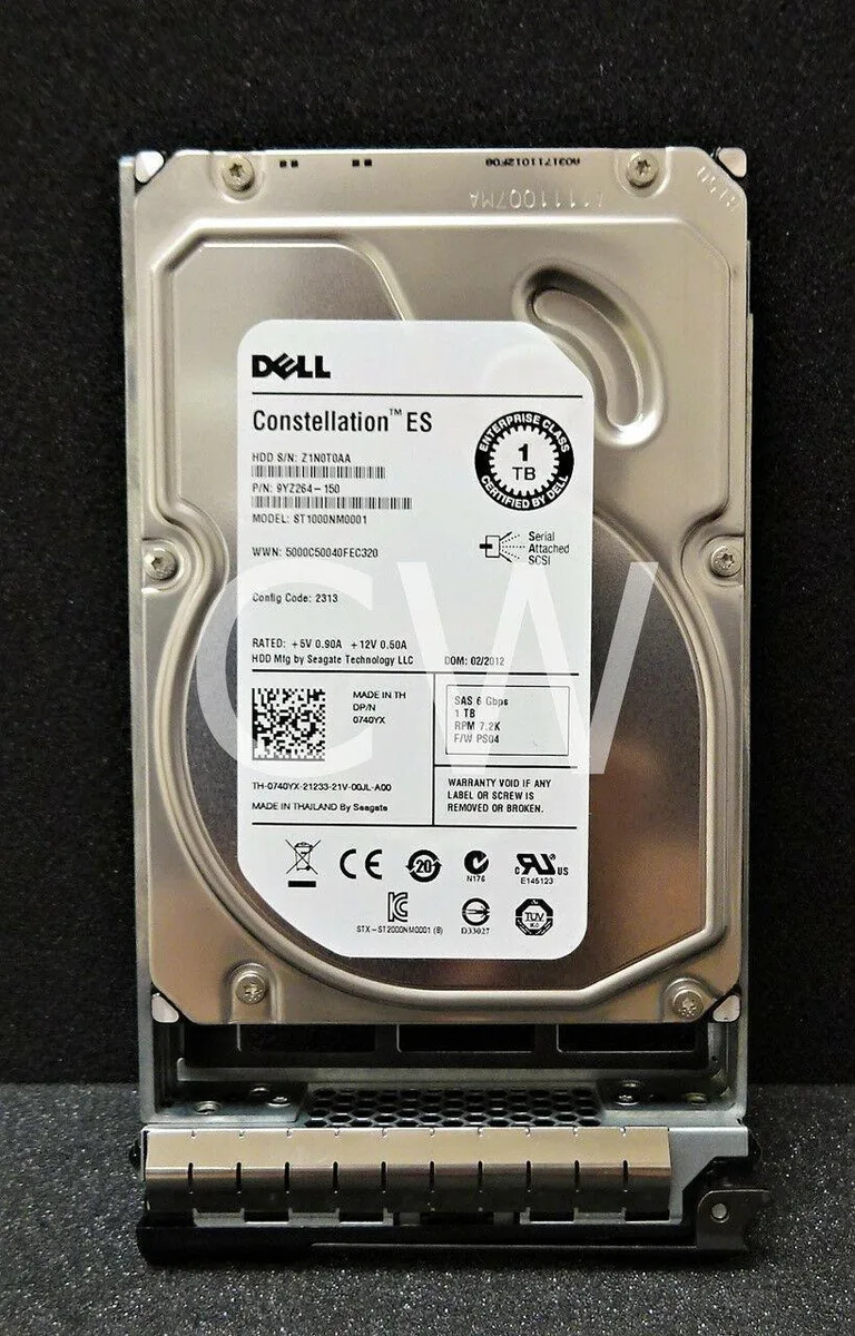 DELL DELL ST1000NM0001 CONSTELLATION ES 1TB 7200RPM SAS 3.5" internal hard drive — product photo