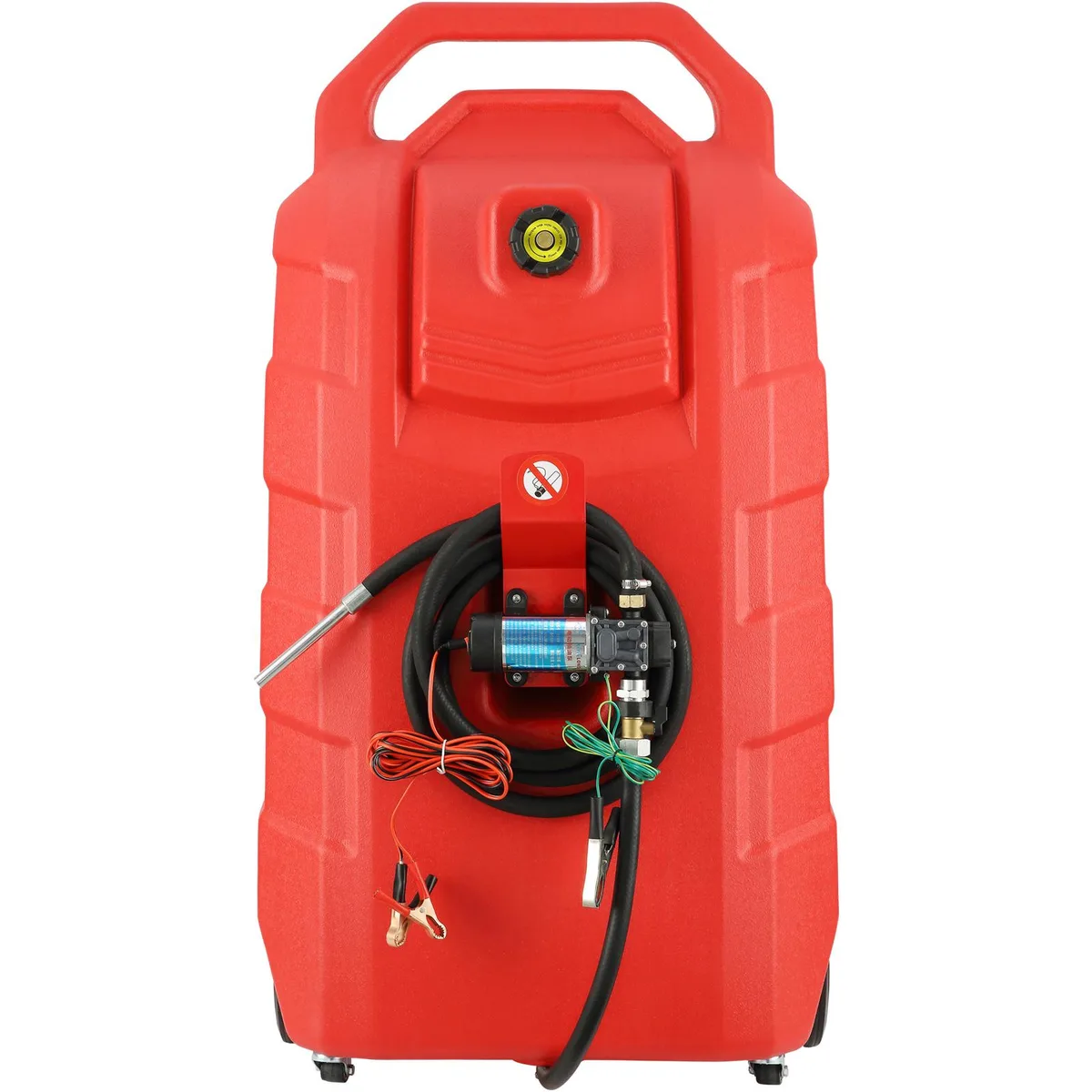 VEVOR VEVOR 32 Gallon Fuel Caddy with 12V Pump, 8.2 ft Hose, 7L/min, Red — product photo