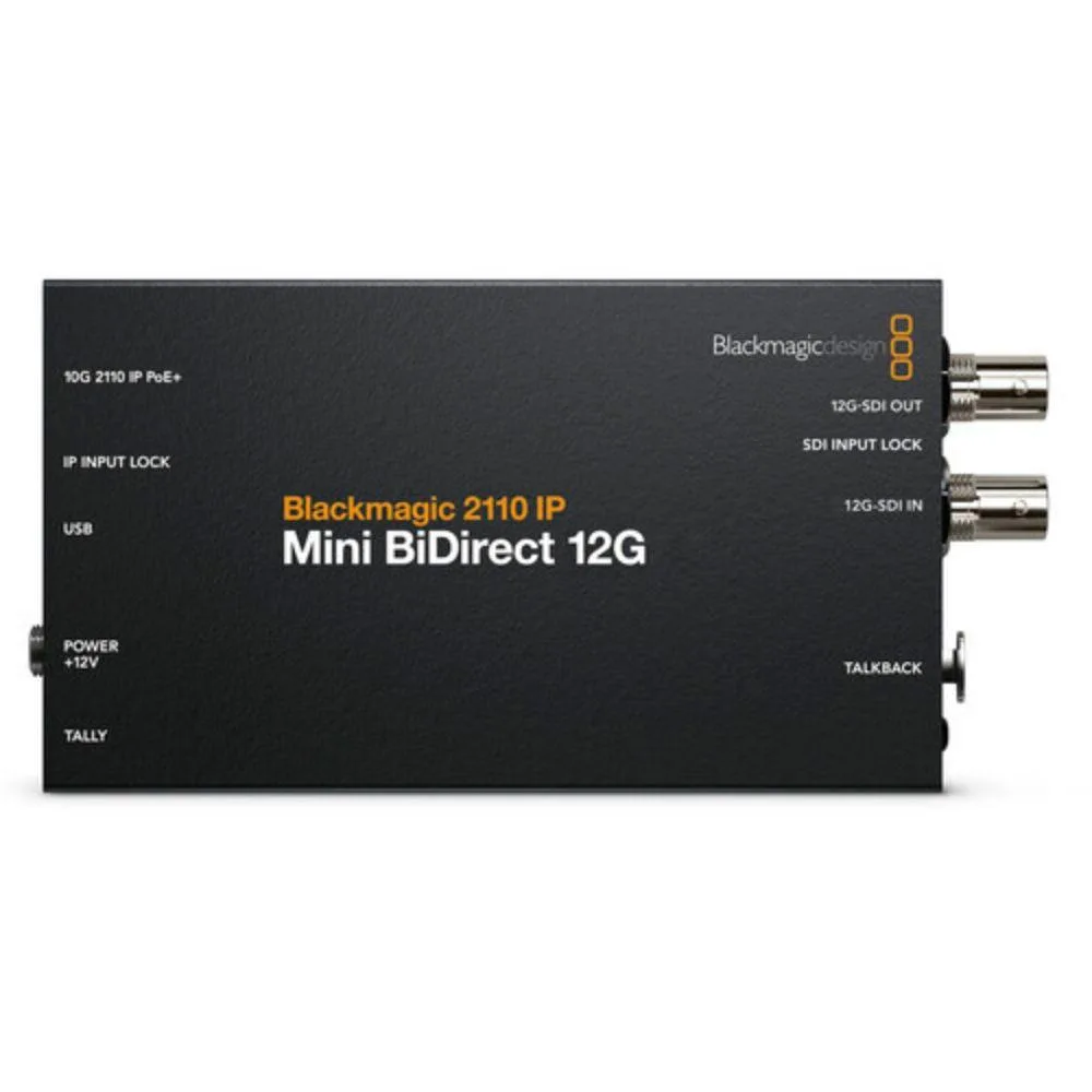 Blackmagic Design Pty. Ltd. Blackmagic Design 2110 IP Mini BiDirect 12G audio video converter — product photo