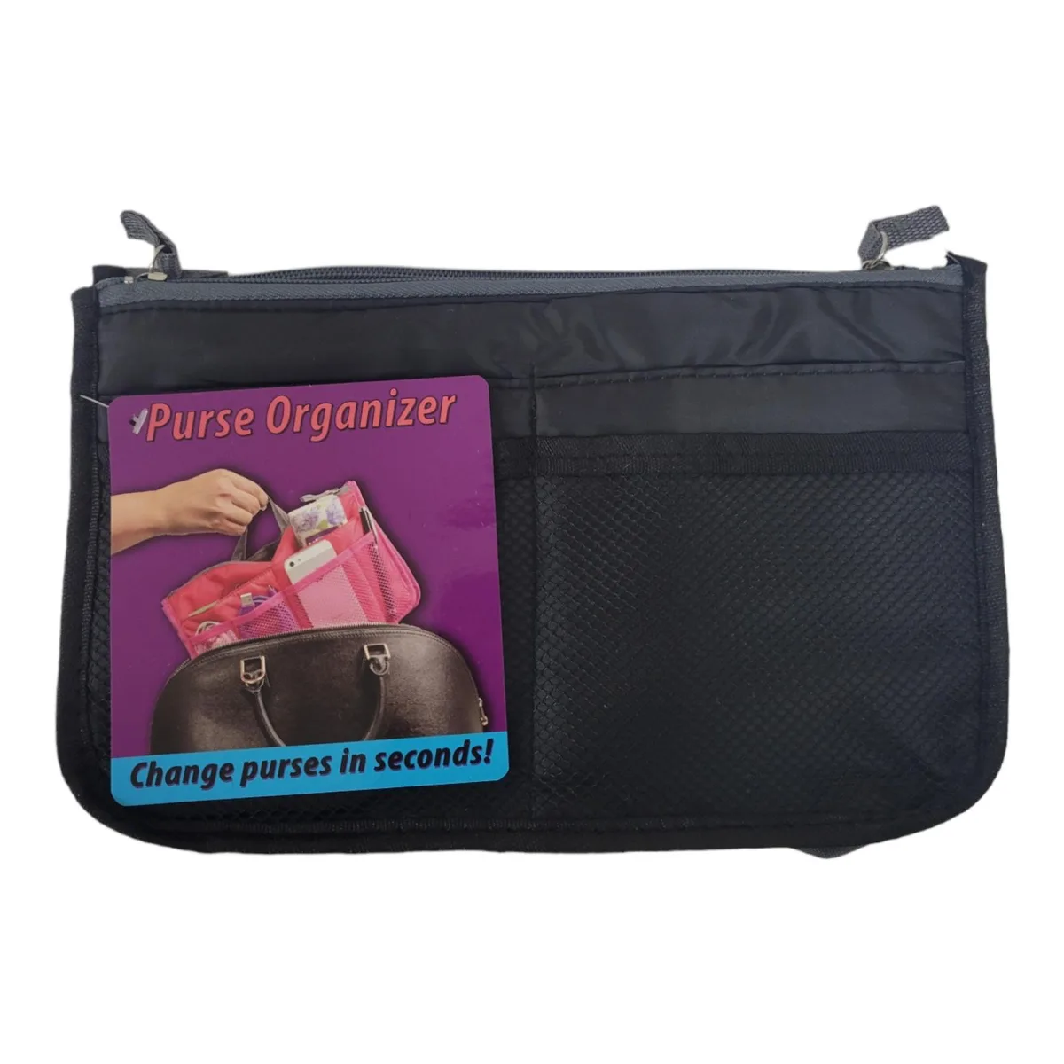 As Seen On TV As Seen On TV PO-1B Purse Organizer 13 pockets 11 x 6 x 3.5 in — product photo