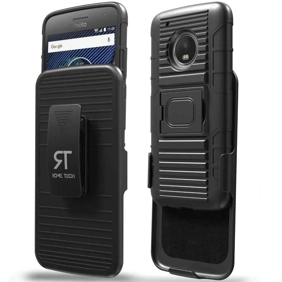 Rome Tech Rome Tech Dual-Layer Holster Case with Kickstand for Motorola Moto G5 Plus — product photo
