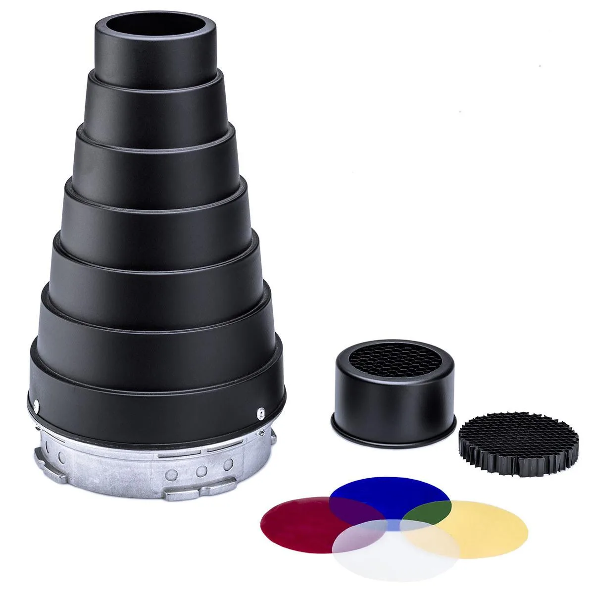 Flashpoint Brand Flashpoint Brand Snoot Kit with Honeycomb Grid for Flashpoint Mount Strobes — product photo