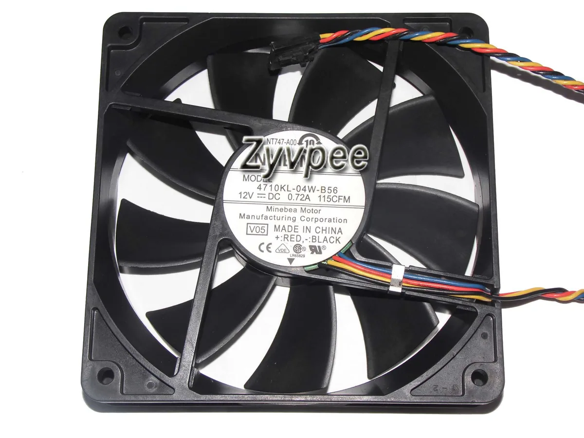 Zyvpee Zyvpee 4710KL-04W-B56 V05 NT747 120mm 4-pin PWM case fan — product photo