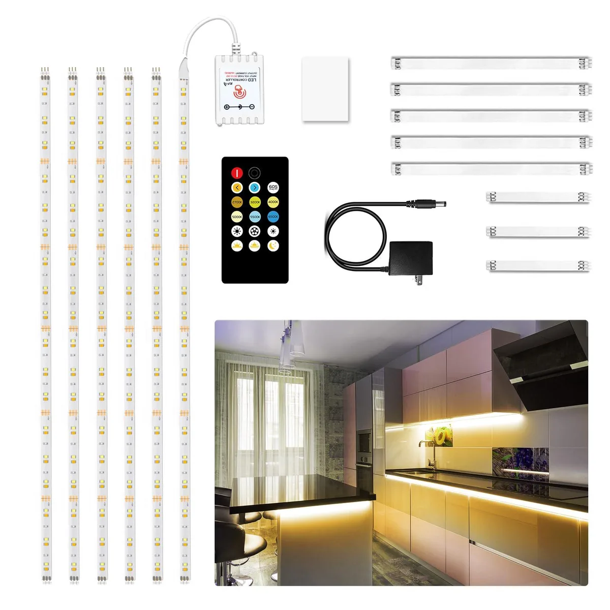  DAYBETTER DBA0613013B 6 PCS Light Kit 9.8ft 2700K-6500K — product photo