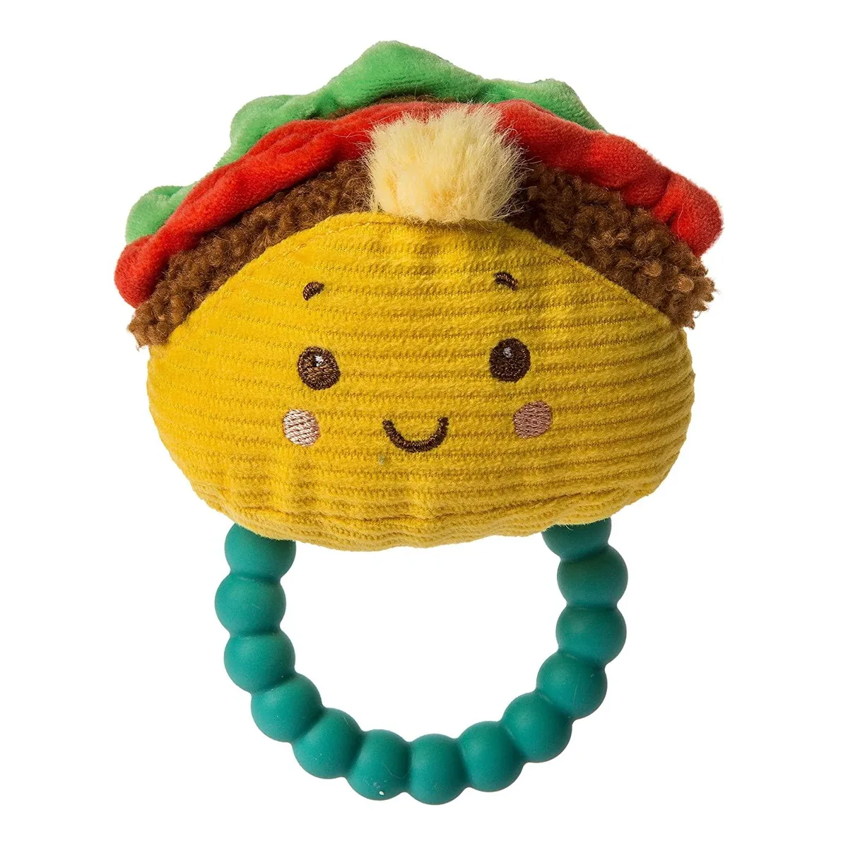 Mary Meyer Stuffed Toys Mary Meyer Sweet Soothie Baby Rattle with Teether Ring, 6-Inches, Taco — product photo