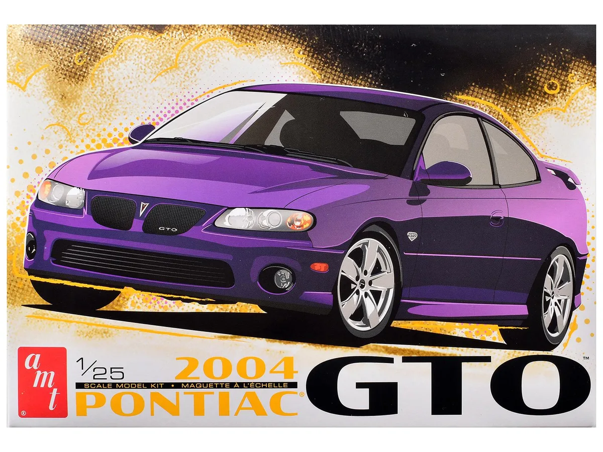 AMT AMT AMT1548M 2004 Pontiac GTO 1/25 Scale Model Kit 83 Parts — product photo