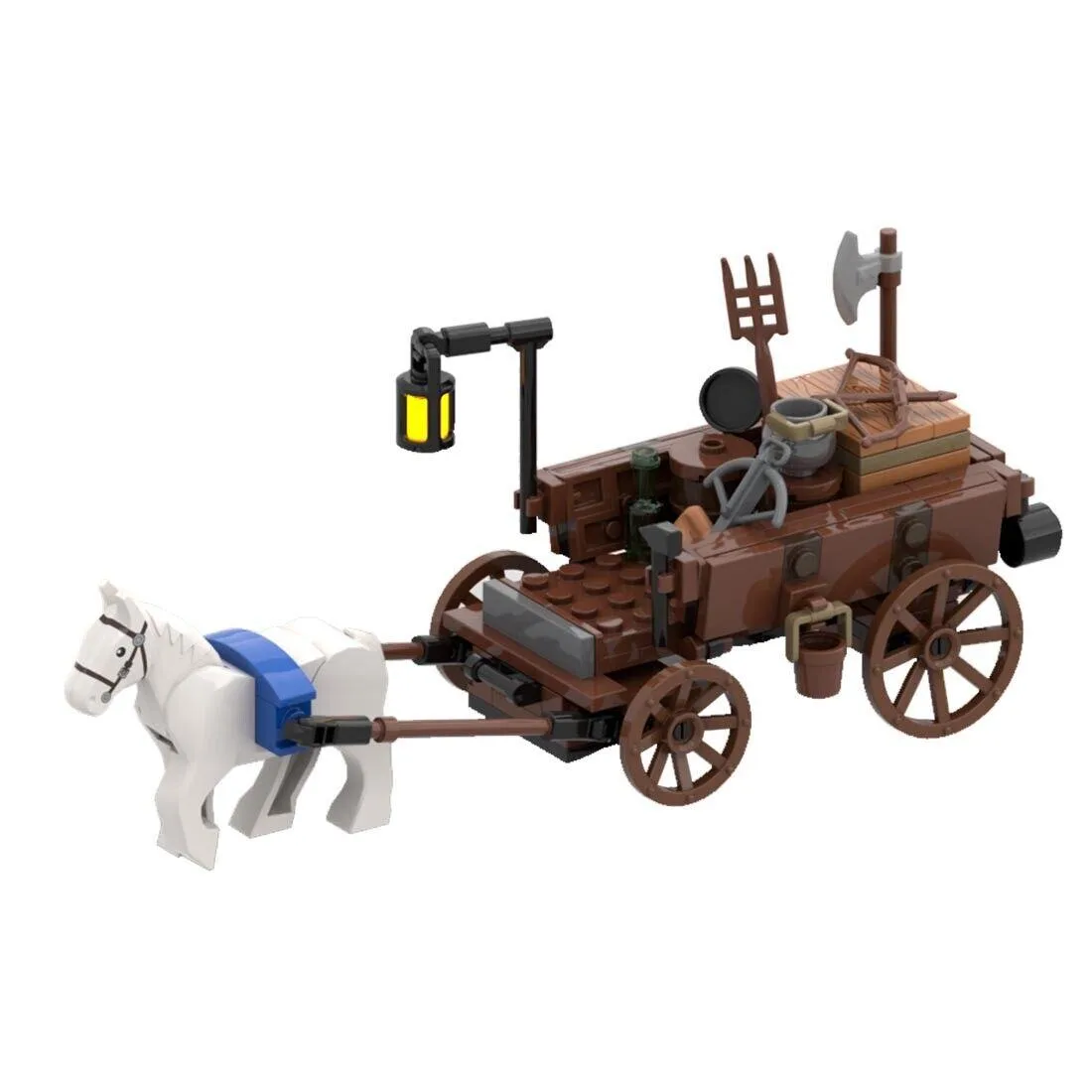 ZITIANYOUBUILD ZITIANYOUBUILD 130 MOC-108791 Medieval Carriage Building Set 14+ — product photo