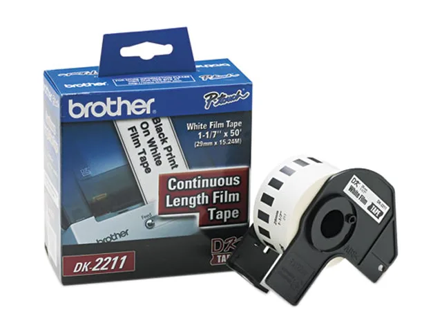 Brother Brother DK2211 Continuous Film Label Tape 1.1" x 50 ft White pos accessory — product photo