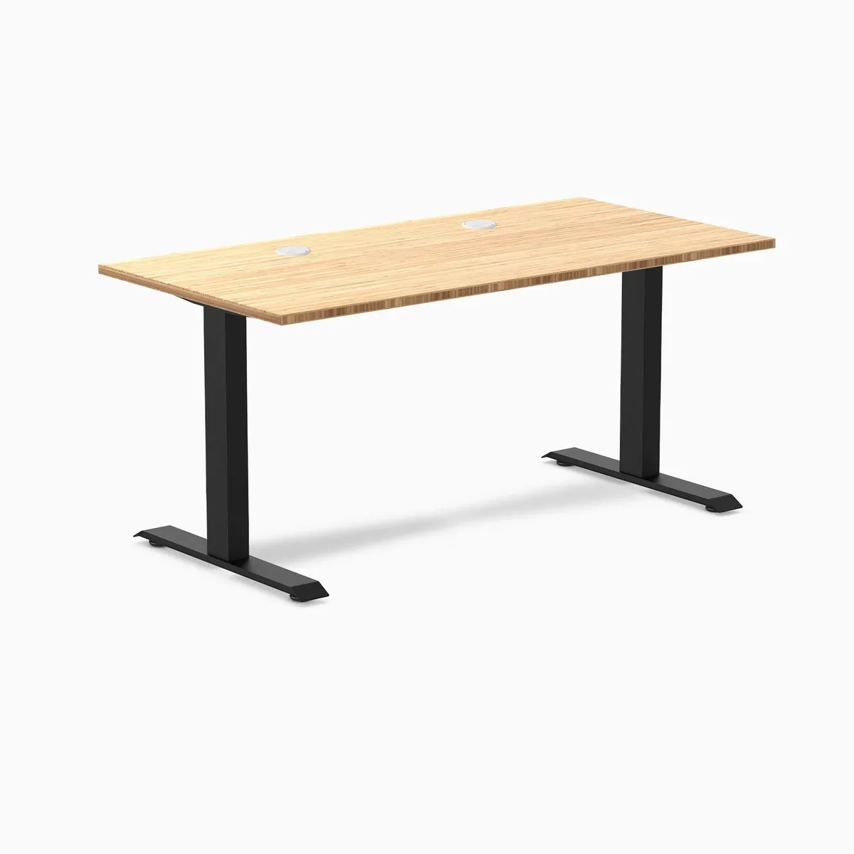 Desky Desky Zero Bamboo Office Desk 72 x 30 in Grommets Matte Black — product photo
