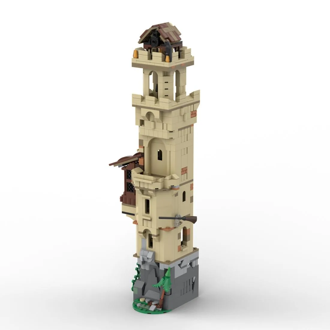 ZITIANYOUBUILD ZITIANYOUBUILD Medieval Watchtower Building Blocks Set 594PCS MOC-221503 — product photo