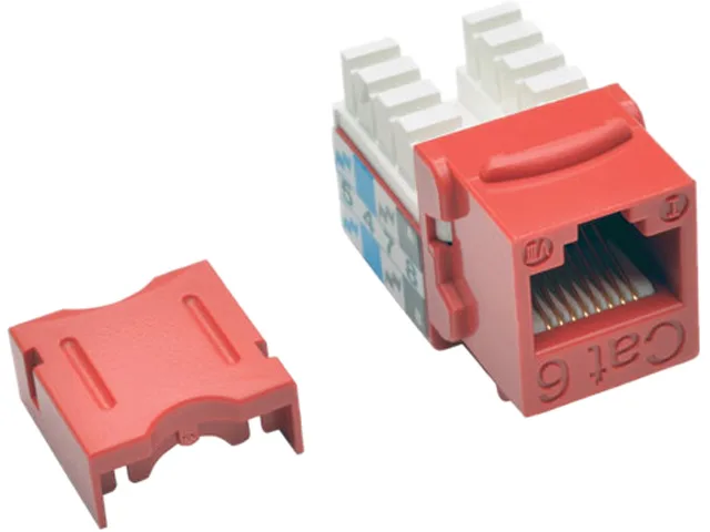 Tripp Lite Tripp Lite N238-025-RD Cat6/Cat5e 110 Style Punch Down Keystone Jack Red 25-Pack — product photo