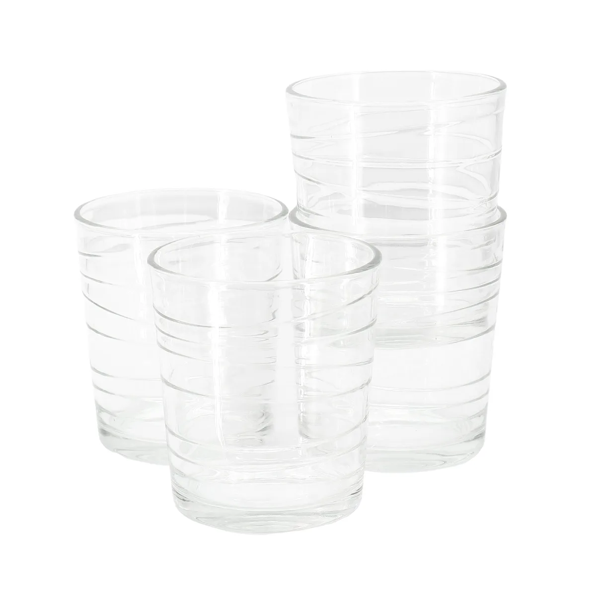 Gibson Home Gibson Home 510121064M 4 Piece 13.2oz Swirl Double Old-Fashioned Drinkware — product photo