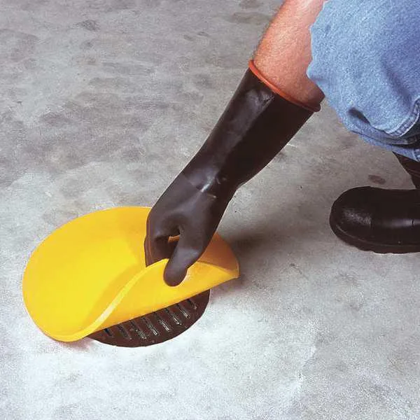 Yellow polyurethane drain seal 20 by 20 inches 3/8 thick