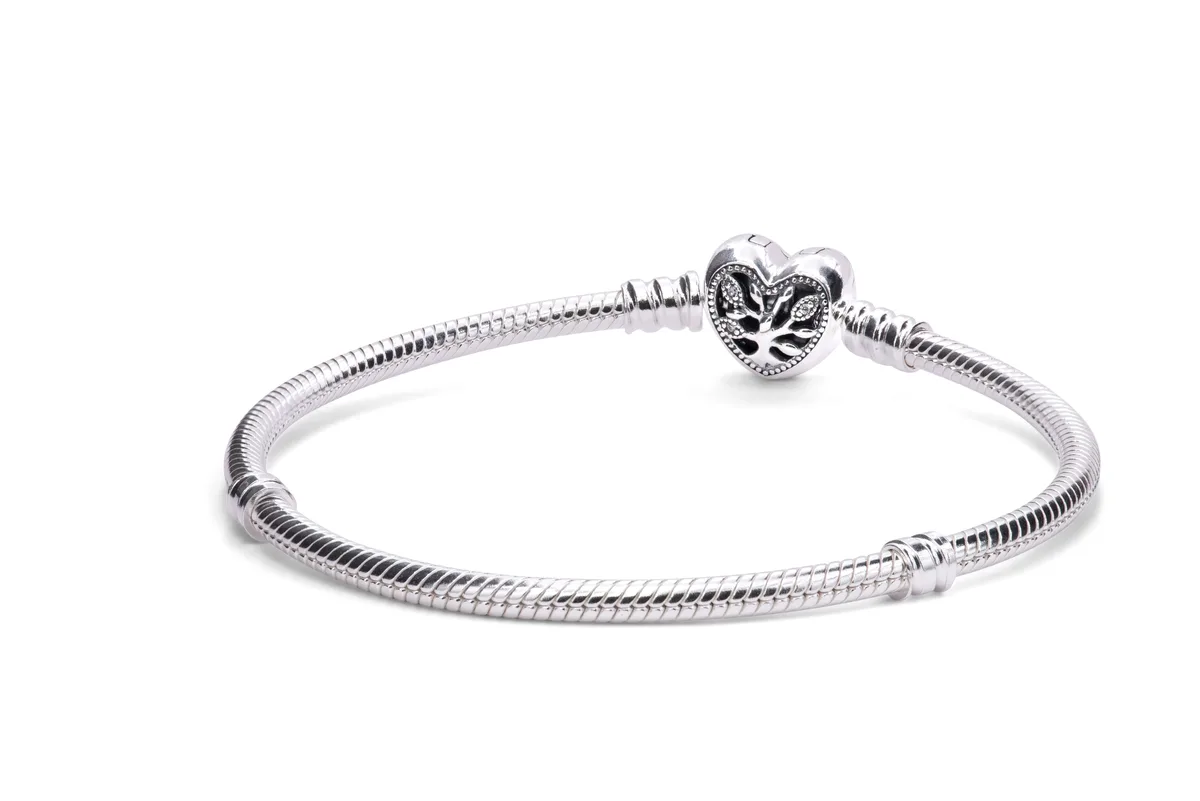 PANDORA PANDORA Moments Family Tree Heart Clasp Snake Chain Bracelet 20cm — product photo