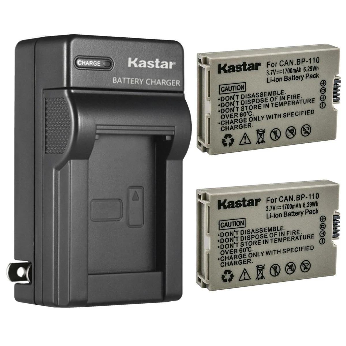 Kastar Kastar BP-110 2-Pack Battery &amp; AC Wall Charger — product photo