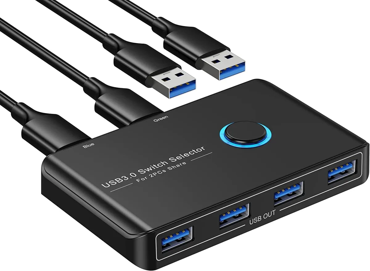 DigitNow! DigitNow! USB 3.0 KVM Switch 2 Computers 4 Devices — product photo