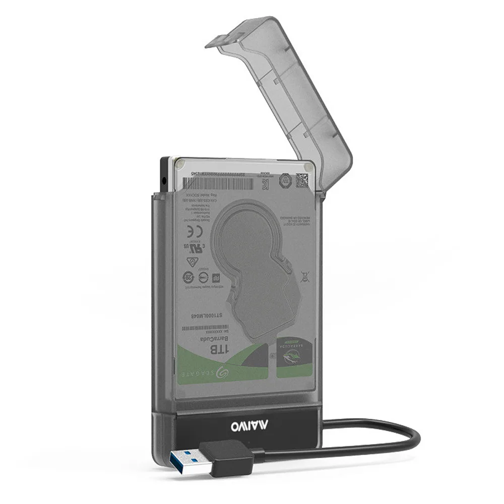 IHDAPP IHDAPP 2.5" USB 3.0 SATA Hard Drive SSD Enclosure Black — product photo