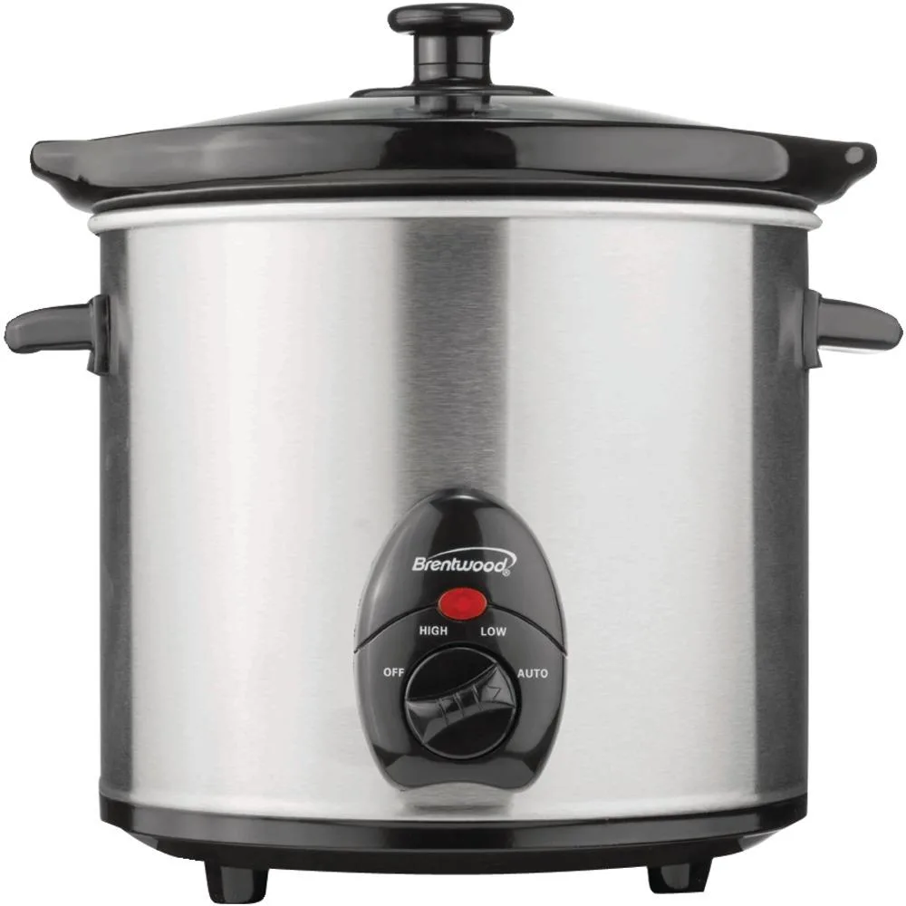 Brentwood Home Video (BCI Eclipse LLC) Brentwood Home Video SC-130S 3 Qt Slow Cooker 200 W Stainless Steel — product photo