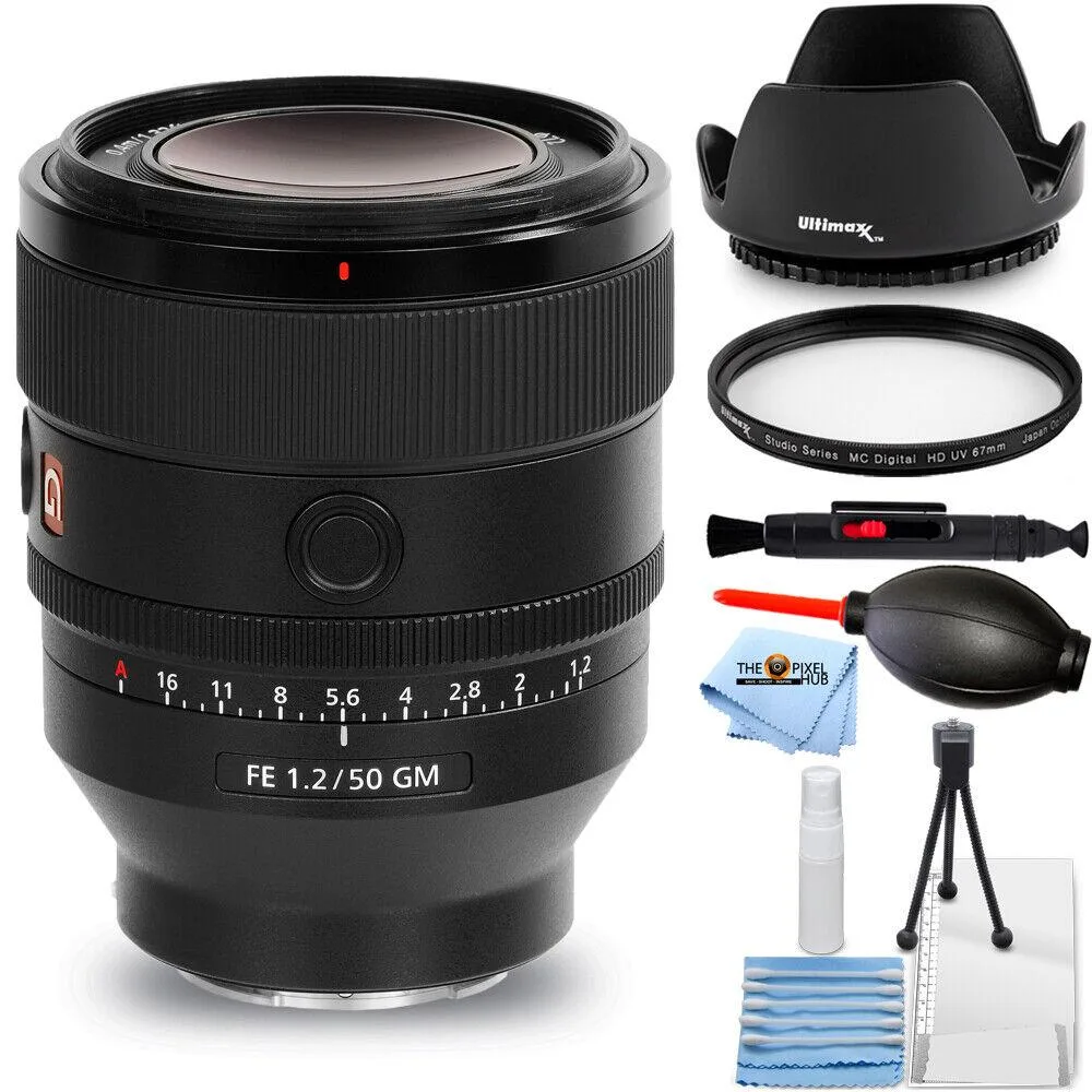 Sony Sony FE 50mm f/1.2 GM SEL50F12GM lens 7-piece accessory kit — product photo
