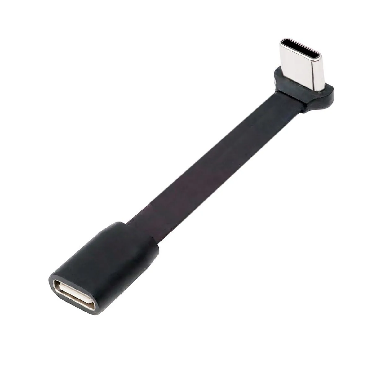 Fervit Fervit USB-C male to female extension cable 90° angled 65W 66mm USB 2.0 — product photo