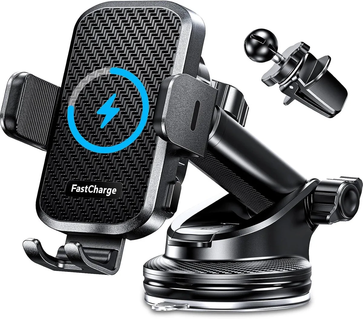 Keyence Keyence Wireless Car Charger Phone Mount 15W Auto-Clamp — product photo