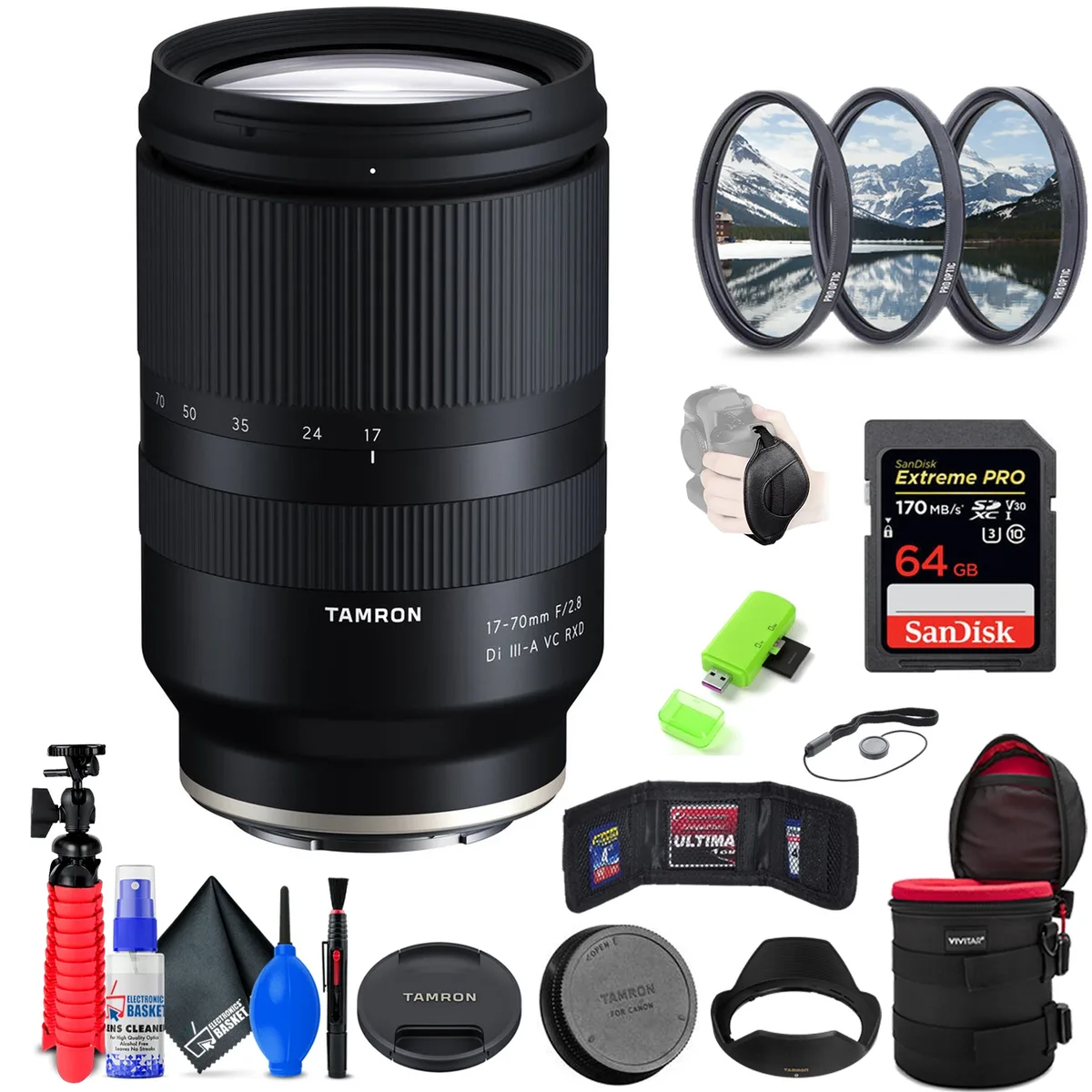 Tamron Tamron 17-70mm f/2.8 Di III-A VC RXD Sony E + Accessories — product photo