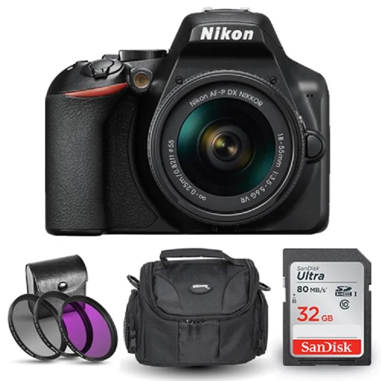 Nikon Global Nikon D3500 dslr camera with 18-55mm VR lens 1590 kit — product photo