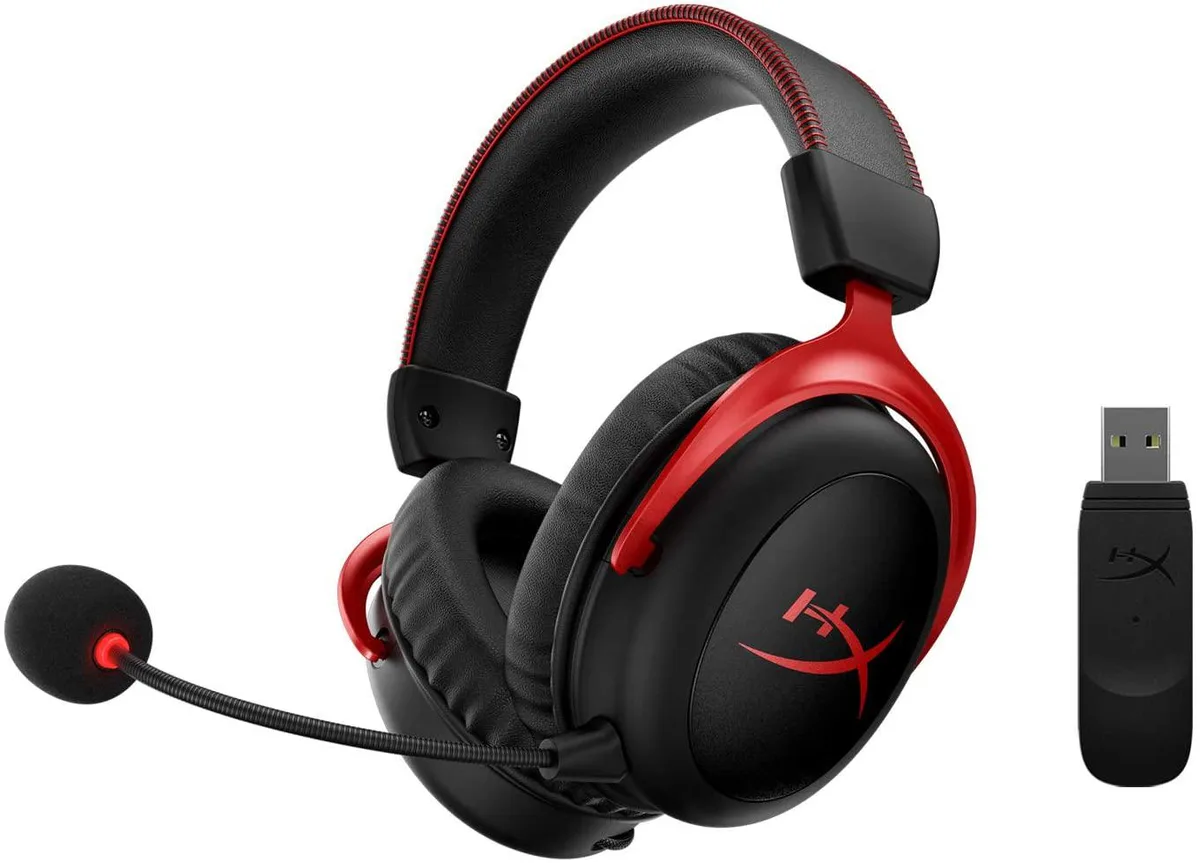 HP HP HyperX Cloud II Wireless Headset Red 2.4 GHz 7.1 53mm 30h 20m 300g — product photo