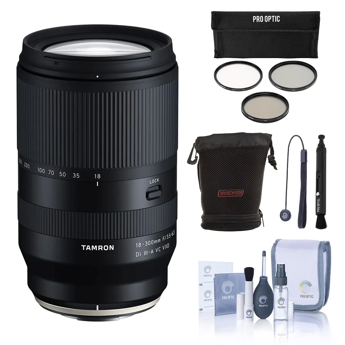 Tamron Tamron 18-300mm f/3.5-6.3 Di III-A VC VXD Lens for Fuji X camera lens — product photo