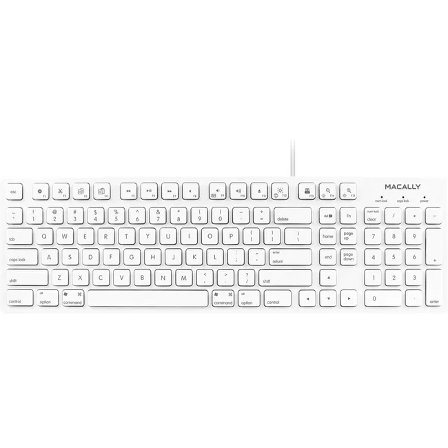 Mace Mace Mkeye 103‑Key USB Keyboard White — product photo