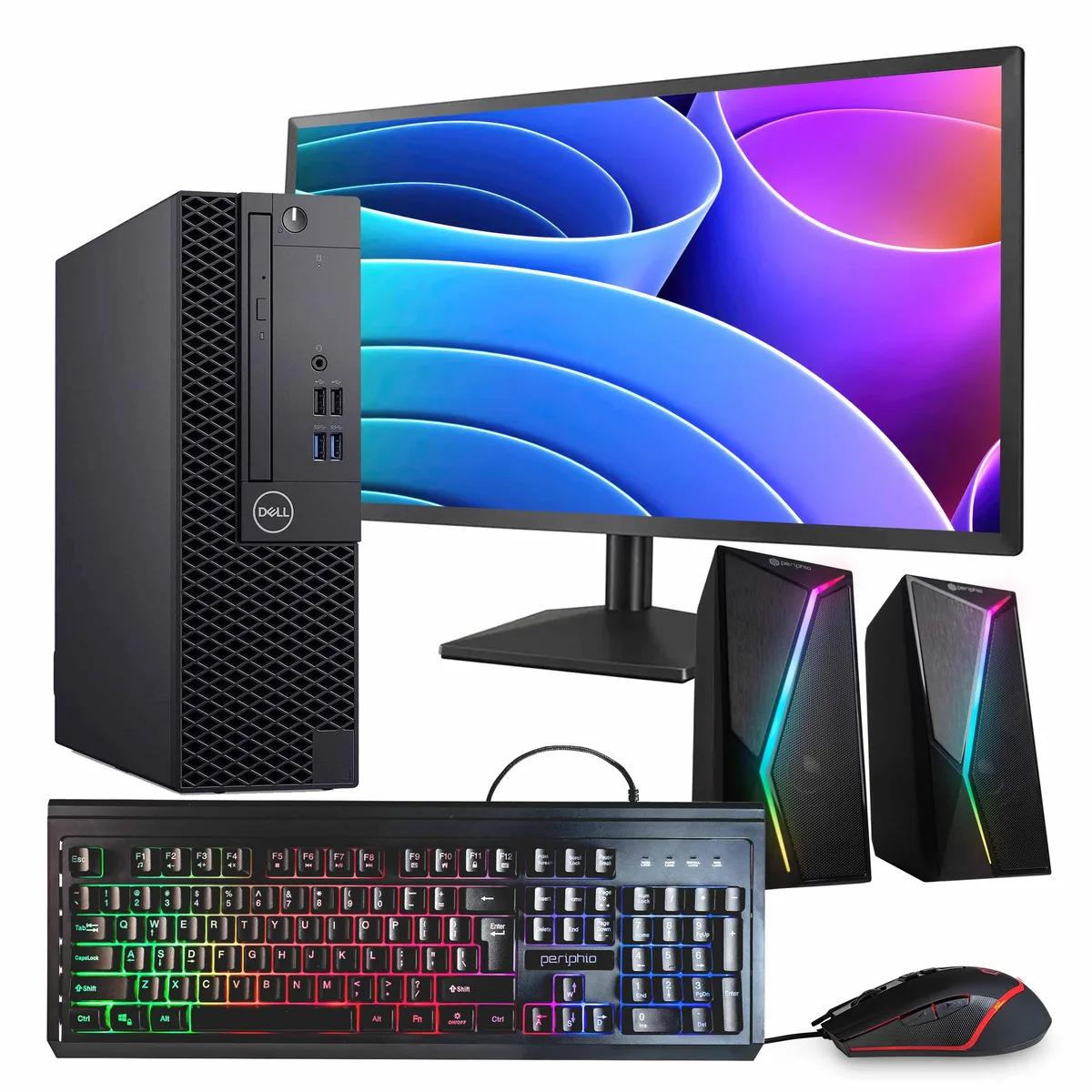 DELL DELL OptiPlex 3070 Desktop PC i5-9500 32GB DDR4 1TB SSD 24" Monitor AX200 BT — product photo